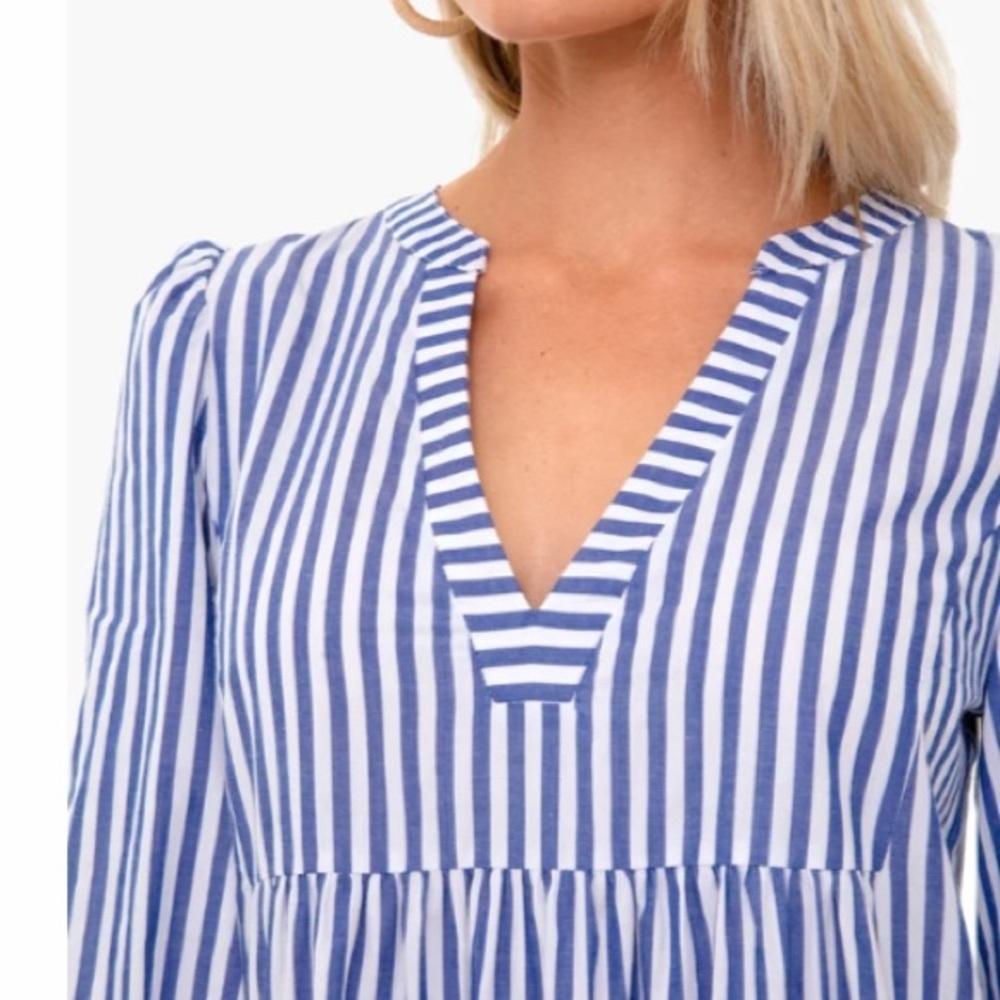 Blue and White Stripe Cotton Poplin Kenzo Dress
POMANDER PLACE - Picture 9 of 14